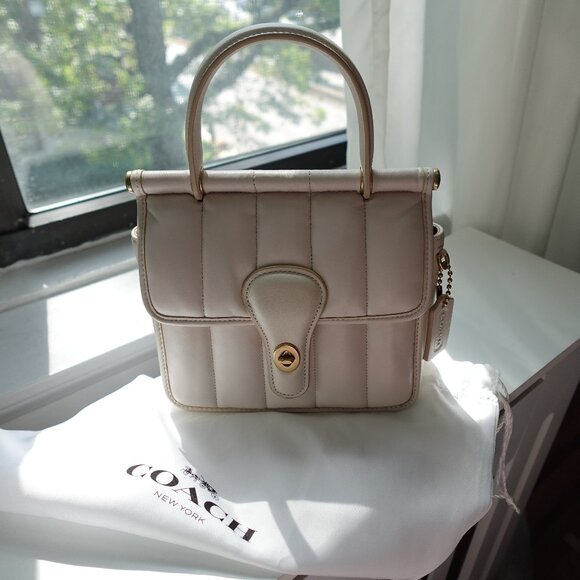 Coach Handbags - Coach Willis Top Handle 18 With Quilting (white)